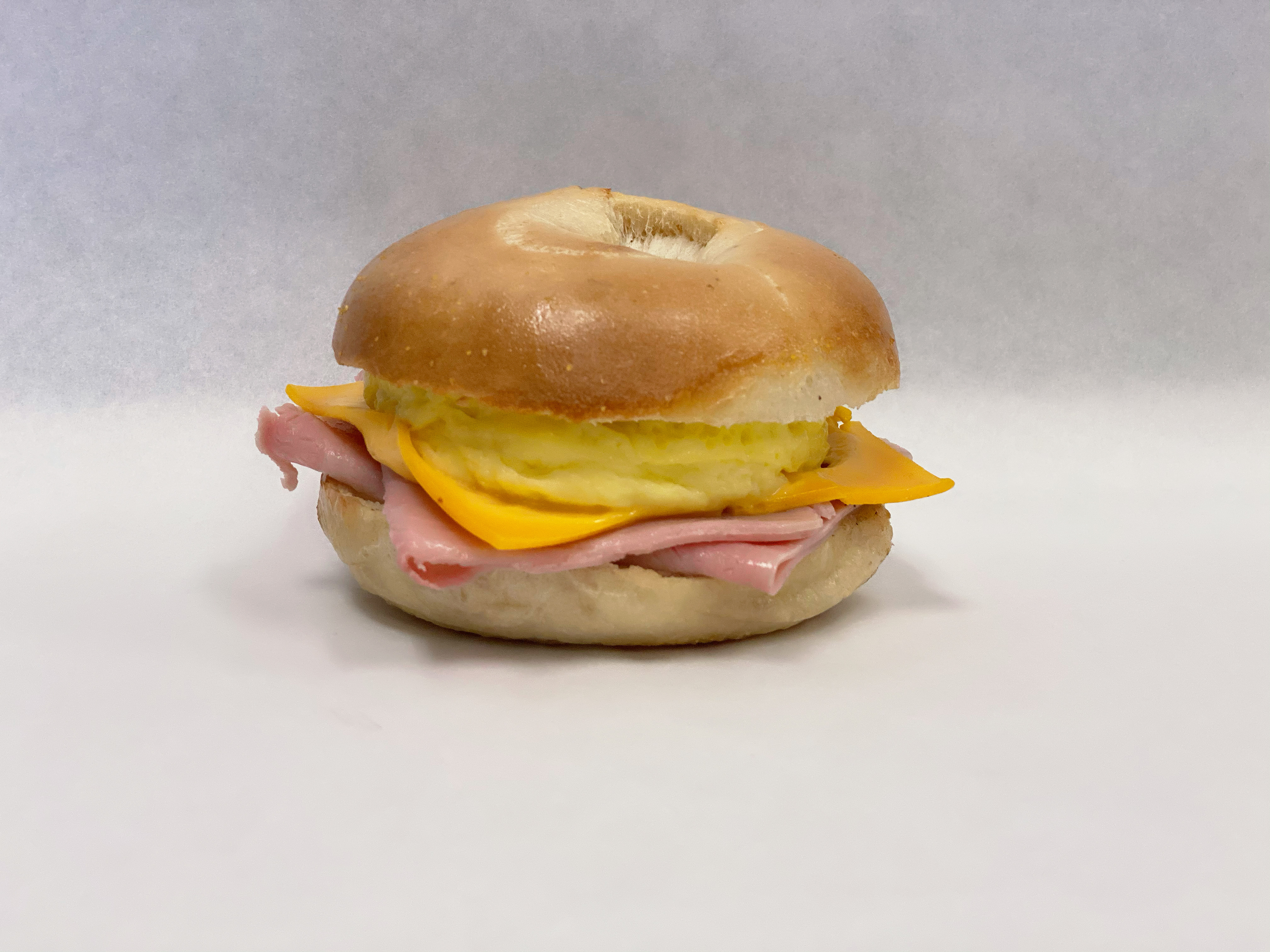 Order 3C. Ham, Egg & Cheese food online from Bagel Place Cafe store, Sunnyvale on bringmethat.com