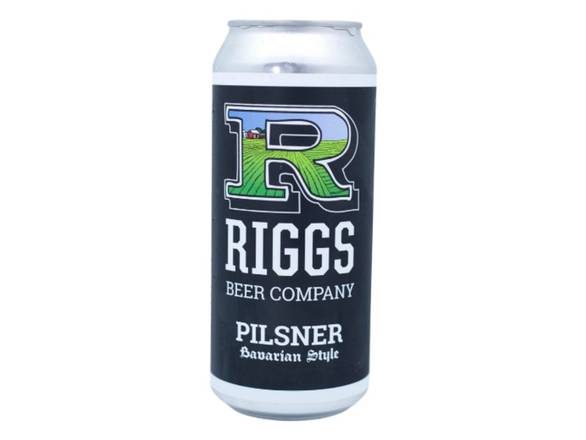Order Riggs Pilsner - 4x 16oz Cans food online from Kirby Food & Liquor store, Champaign on bringmethat.com
