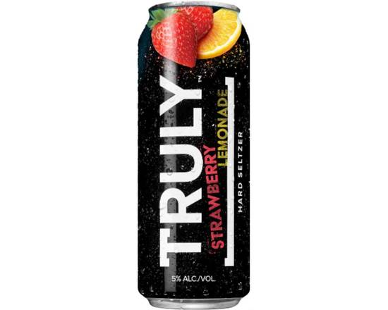 Order Truly Hard Strawberry Lemonade 24oz Can food online from Chevron Extramile store, Atwater on bringmethat.com