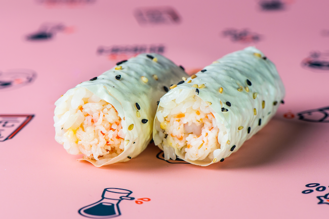 Order The Original Baked Crab Handroll food online from Krispy Rice store, Chicago on bringmethat.com