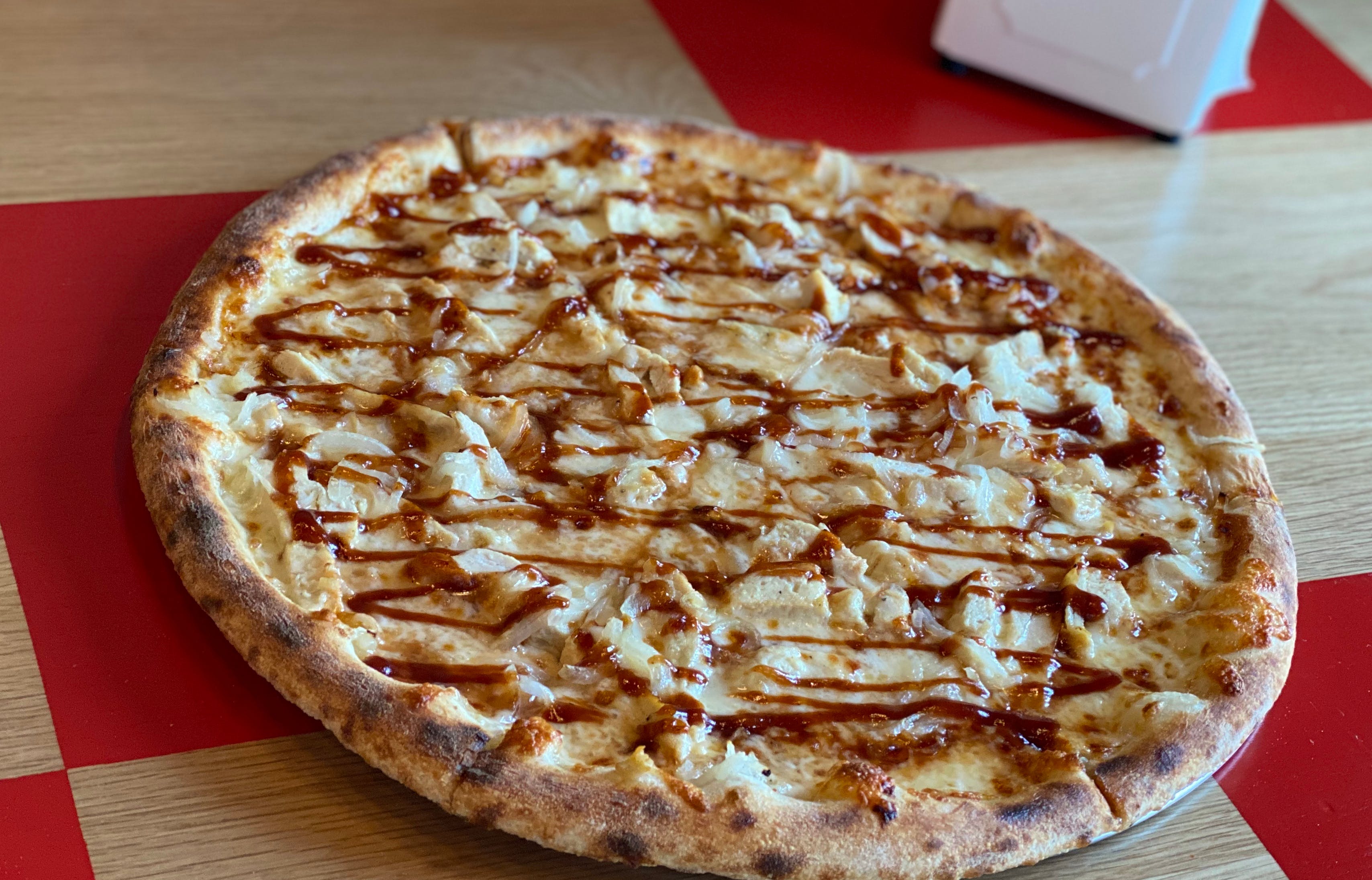 Order BBQ Chicken Pizza - 14'' (6 Slices) food online from Reel Pizza Pies store, Surprise on bringmethat.com