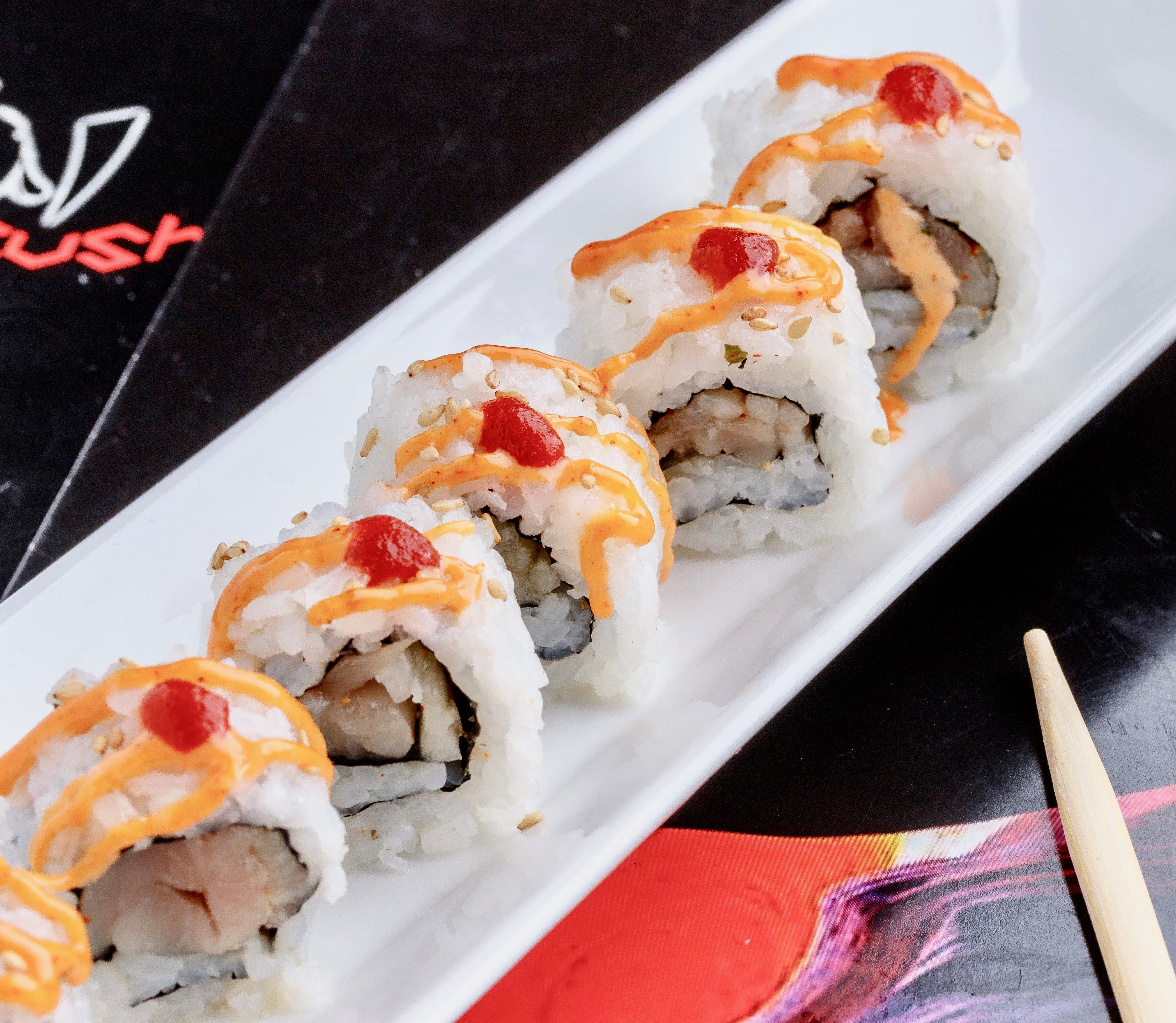 Order Spicy Yellowtail Makimono food online from Koi Japanese Sushi Bar & Lounge store, Beaumont on bringmethat.com