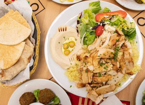 Order Chicken Shawarma Plate food online from Kabob House store, Metairie on bringmethat.com