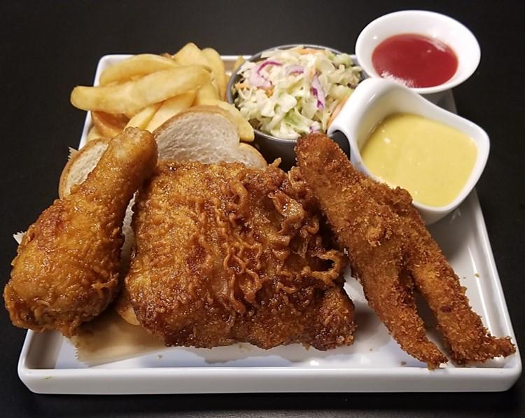 Order Special Plate - A (Thigh & Leg) # food online from Honey Dress Fried Chicken store, Torrance on bringmethat.com