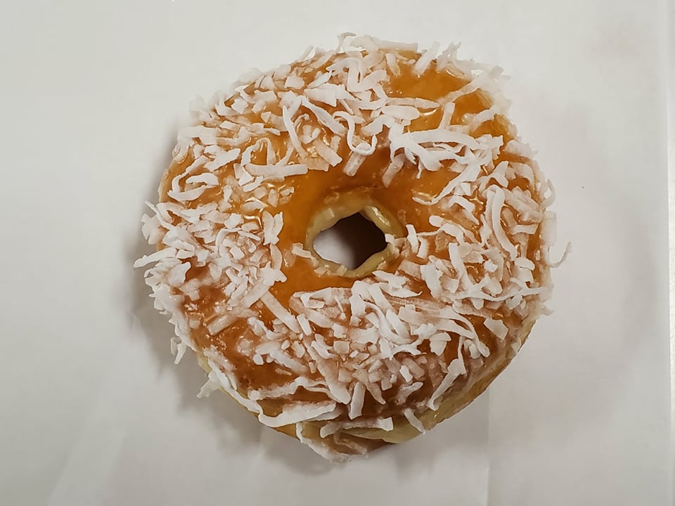 Order Coconut Donut food online from Honey Donuts store, Crowley on bringmethat.com