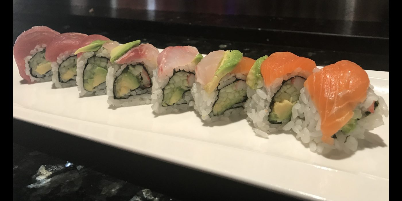 Order SR1. Rainbow Roll food online from Hibachi Grill And Supreme Buffet- Buffet store, Grand Rapids on bringmethat.com
