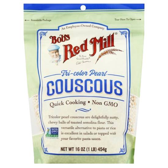 Order Bob's Red Mill Tri-Color Pearl Couscous 16oz food online from Everyday Needs by Gopuff store, Pittsburgh on bringmethat.com