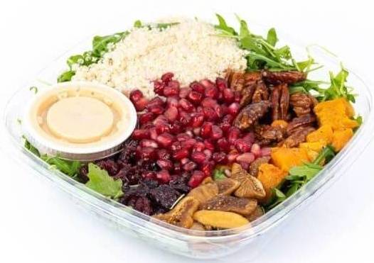 Order Arugula Quinoa Salad  food online from Fialkoff Kosher Pizza store, Lawrence on bringmethat.com