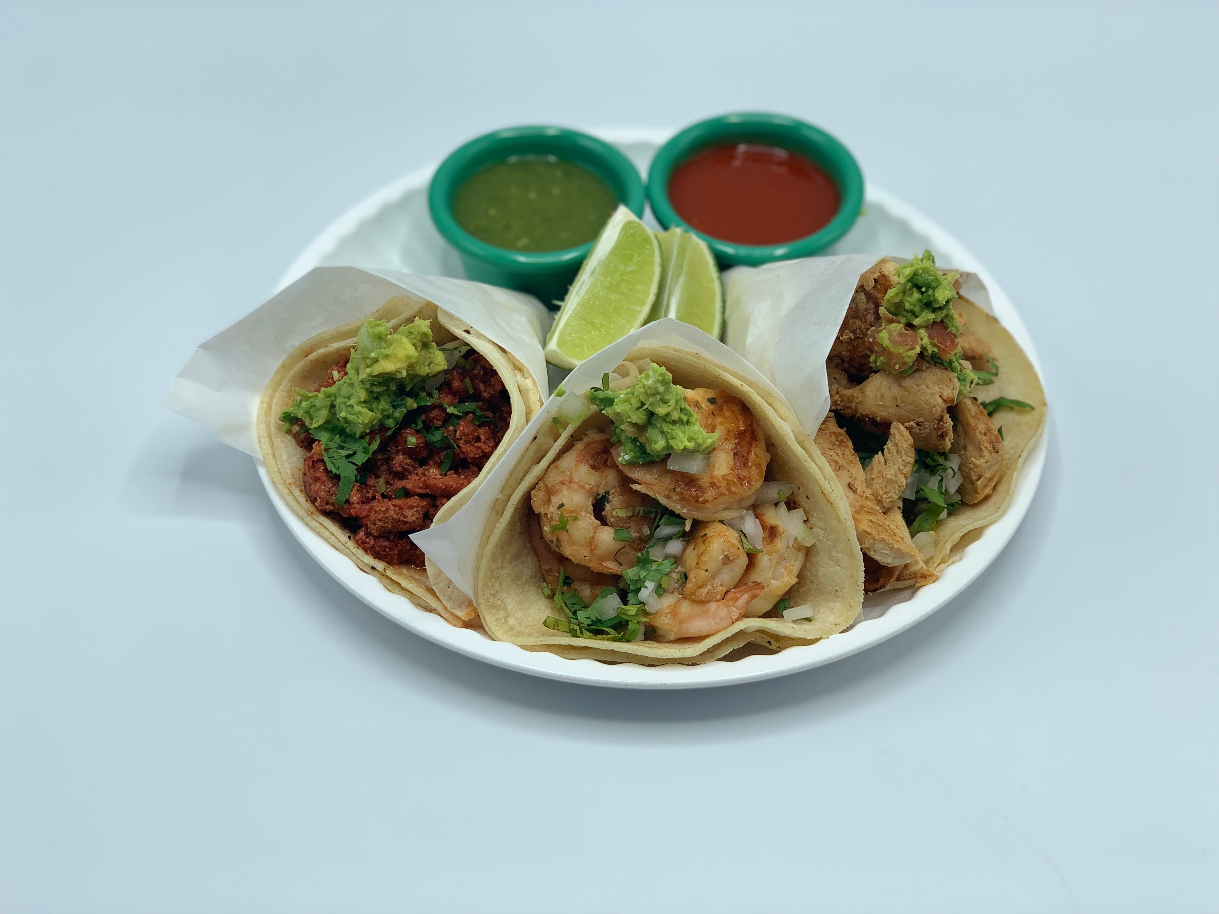 Order 3 Tacos combo food online from Tacos Y Jugos Genesis store, Elmhurst on bringmethat.com