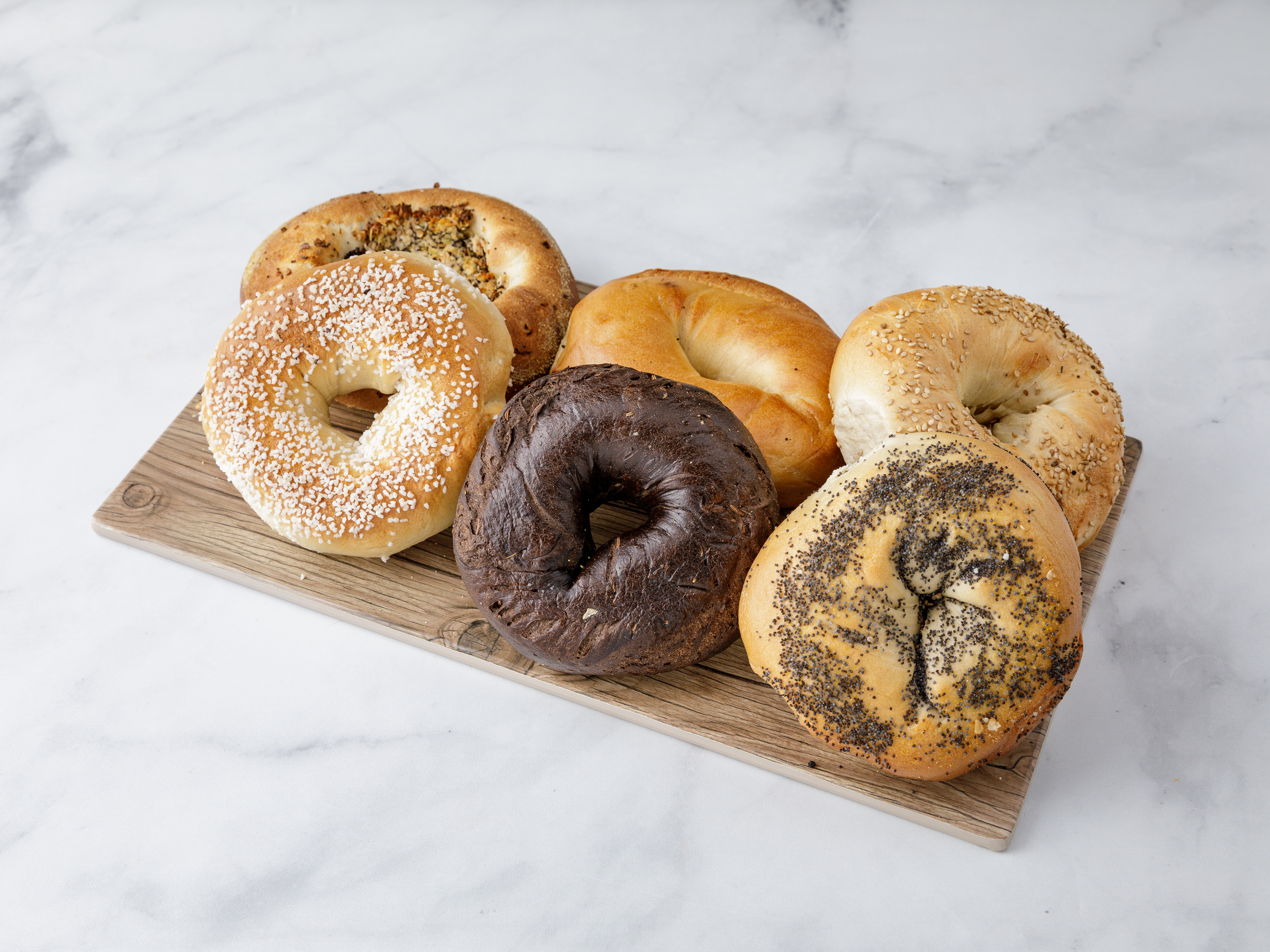 Order 6 Bagels food online from Bread Brothers Bagel Cafe store, Brooklyn on bringmethat.com