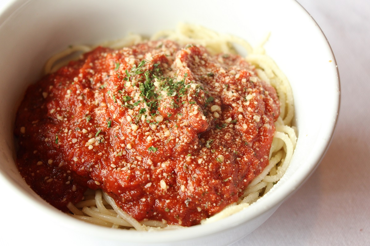 Order Kid's Spaghetti food online from Palio Pizza Cafe store, Fort Worth on bringmethat.com
