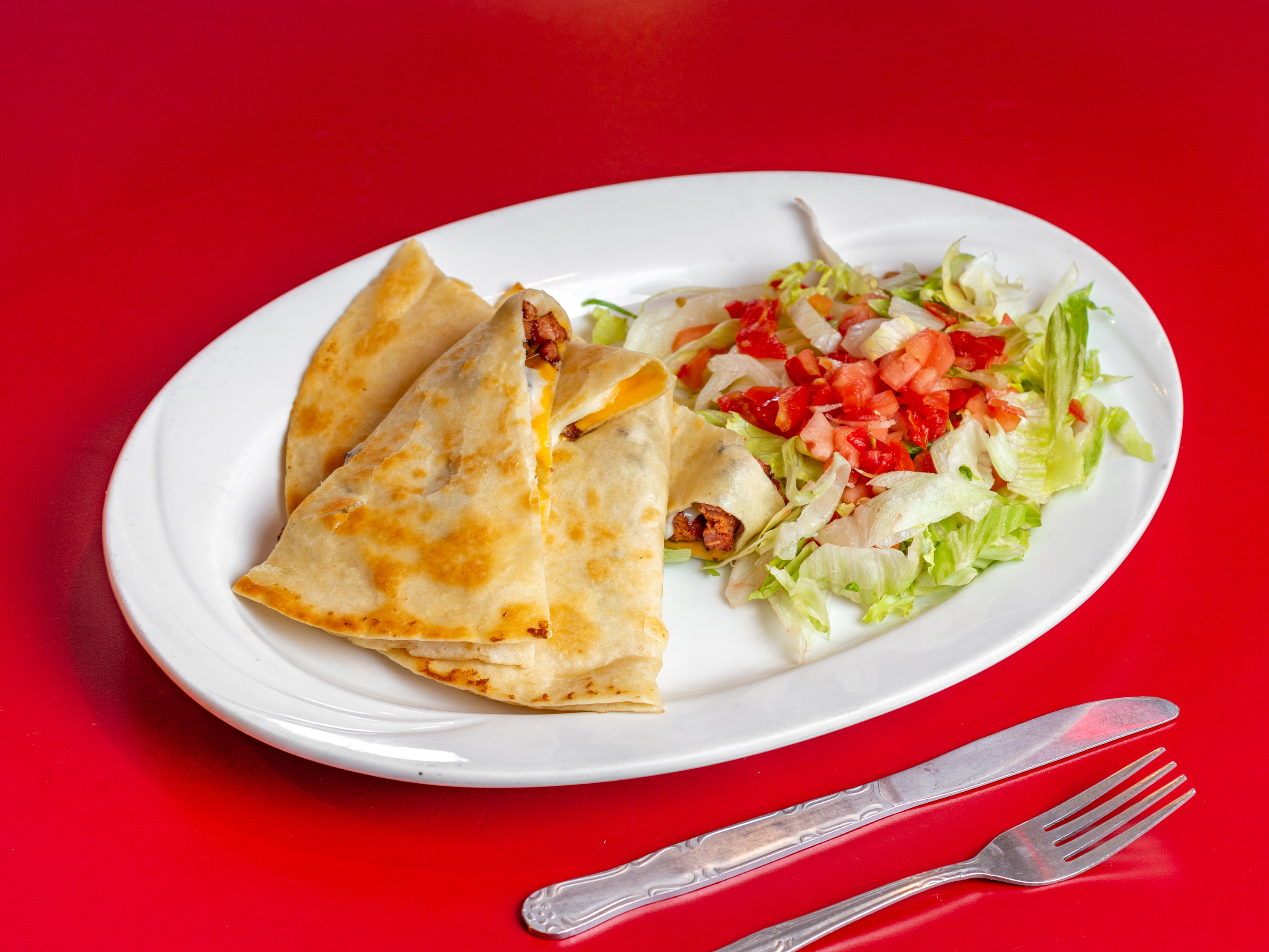 Order Chorizo Sausage Quisadilla food online from Morristown Diner store, Morristown on bringmethat.com