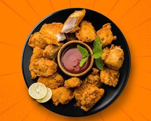 Order Golden Chicken Pakoras food online from Mad Over Curry store, Asheville on bringmethat.com