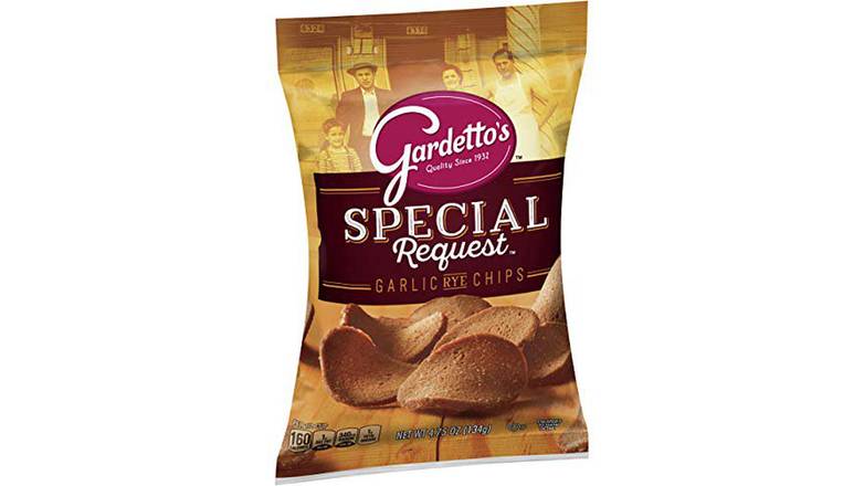 Order General Mills Gardettos Special Request Roasted Garlic Rye Chips food online from Trumbull Mobil store, Trumbull on bringmethat.com