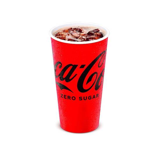 Order Coca-Cola® Zero Sugar food online from The Burger Den store, Lubbock on bringmethat.com