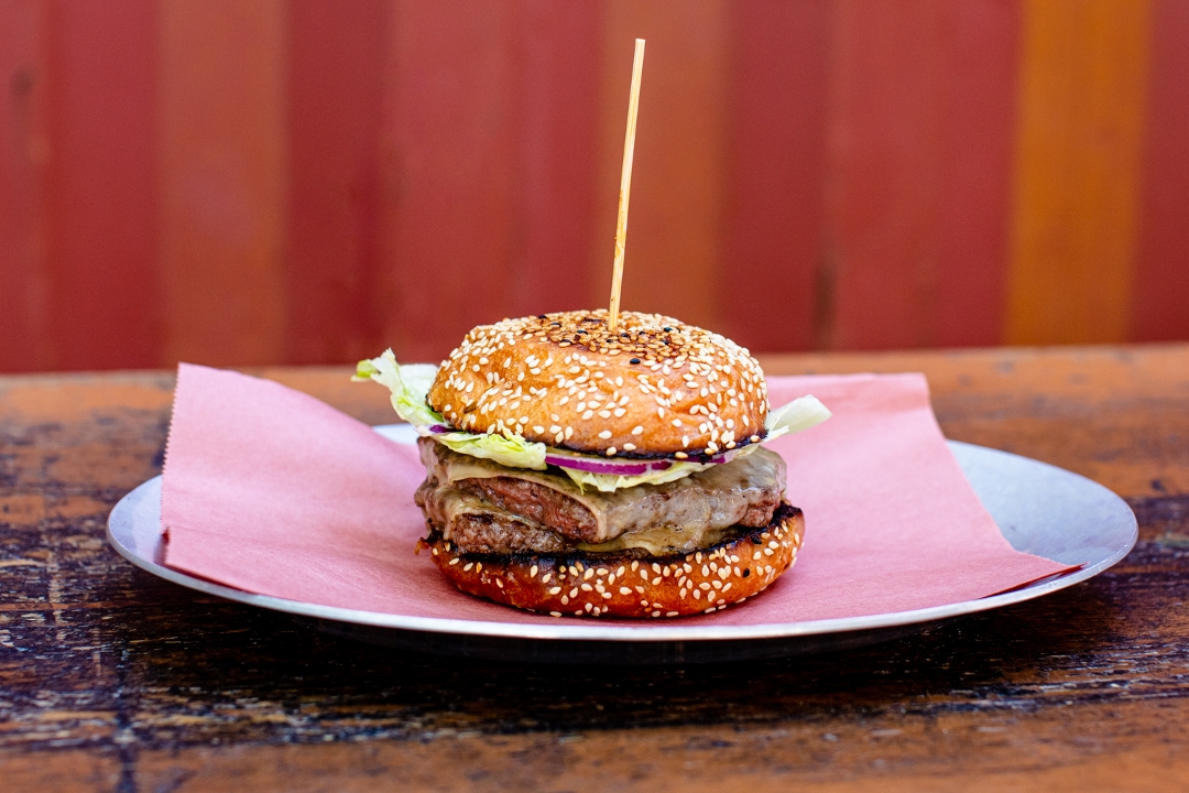 Order Double Best Damn Grass Fed Cheeseburger food online from 4505 Burgers & BBQ store, San Francisco on bringmethat.com