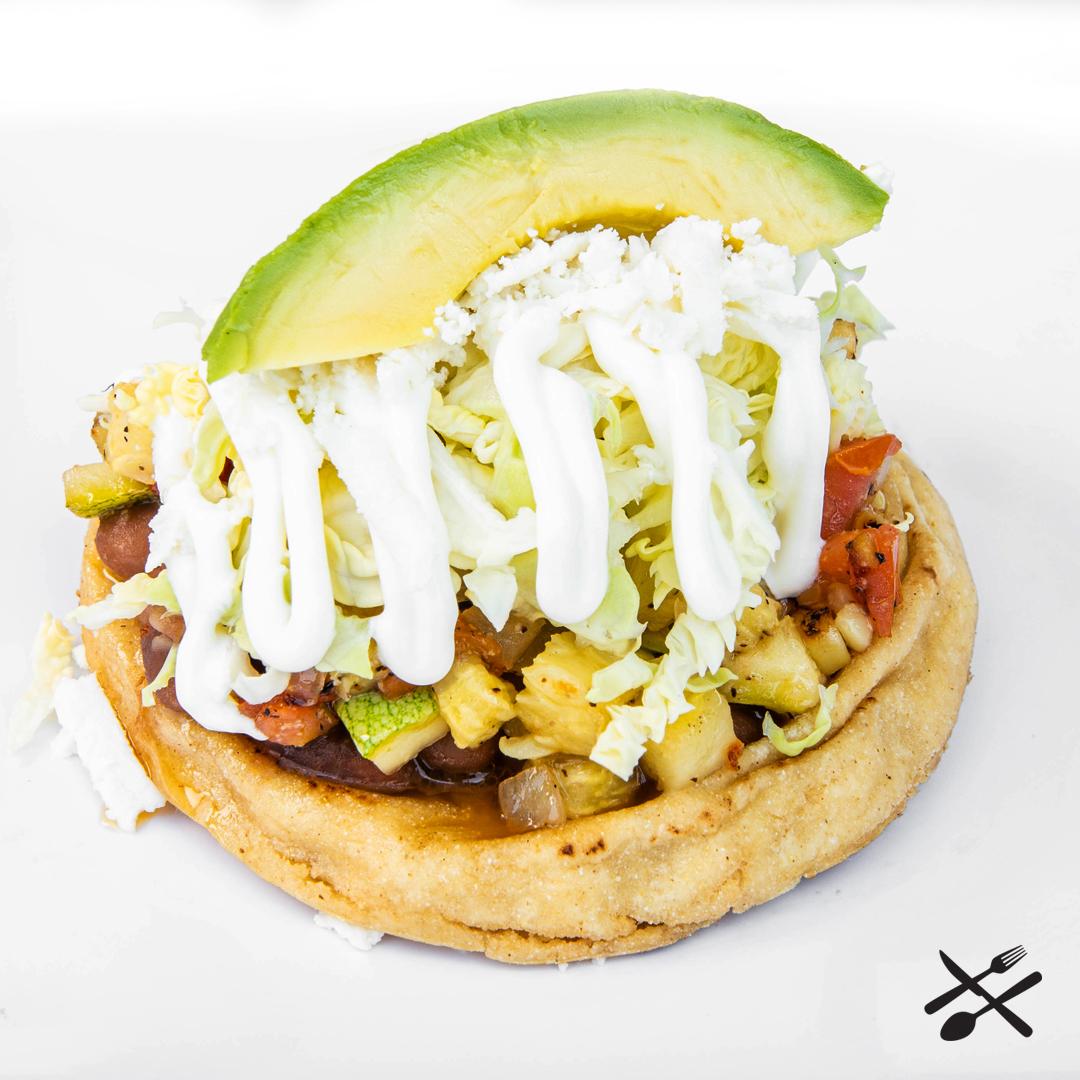 Order Veggie Sope food online from Spanglish Kitchen store, Alhambra on bringmethat.com