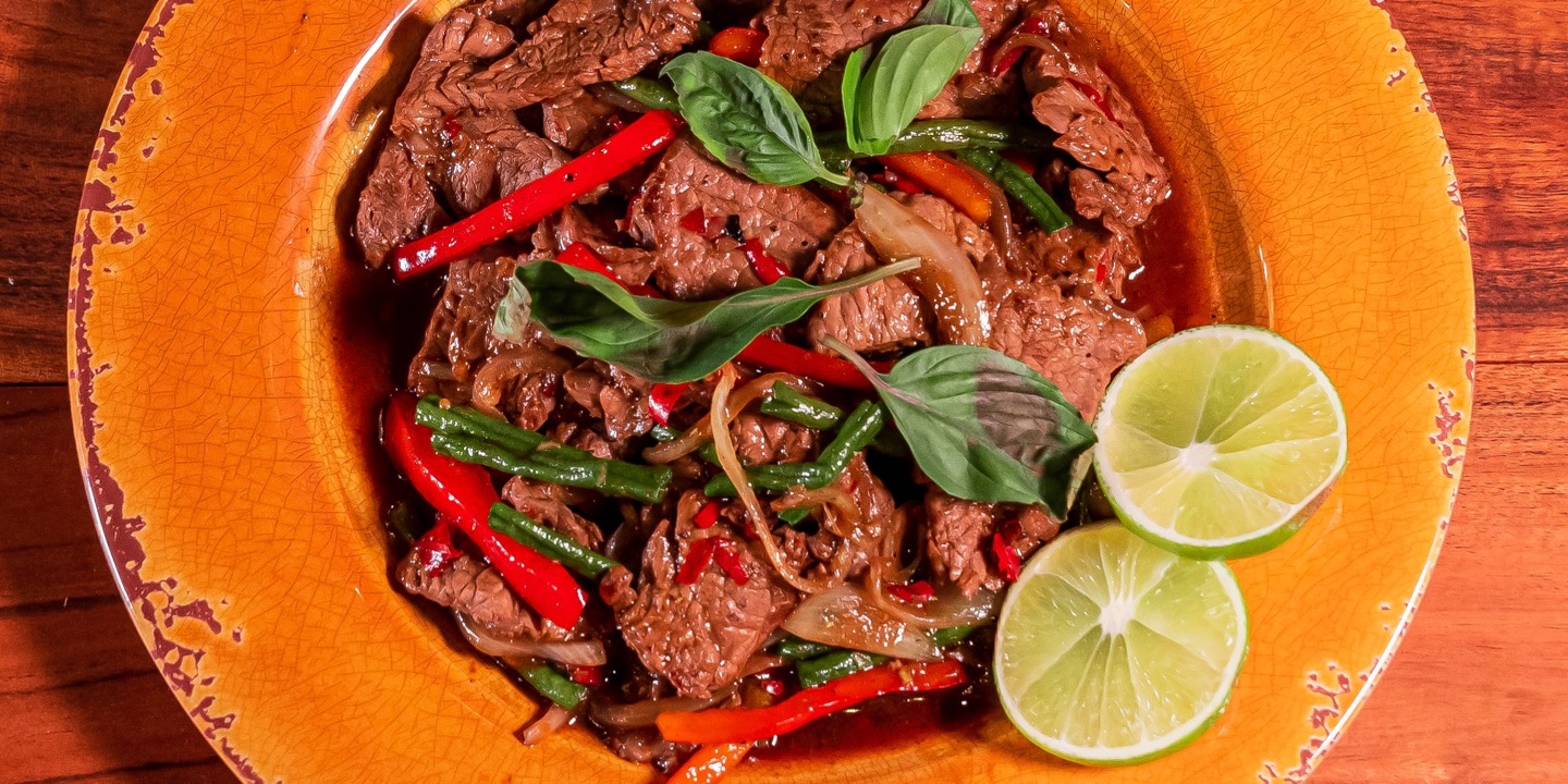 Order Basil Beef food online from D.Eatery L Il Palco store, Buena Park on bringmethat.com