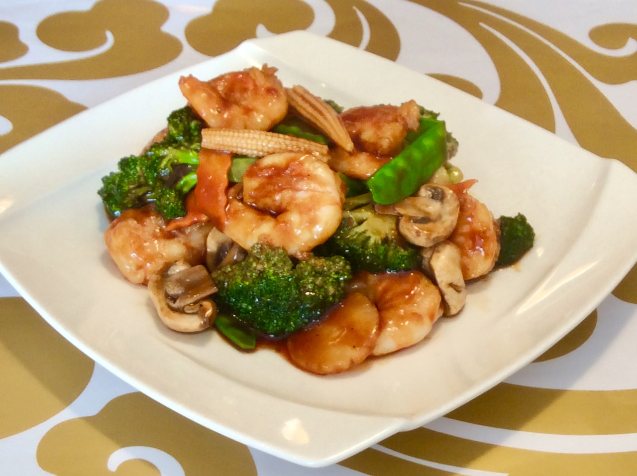 Order Shrimp with Mixed Vegetables food online from Hunan Cafe store, Richmond on bringmethat.com