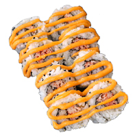 Order Spicy Shrimp Sushi Roll food online from Berkot Super Foods store, Manteno on bringmethat.com