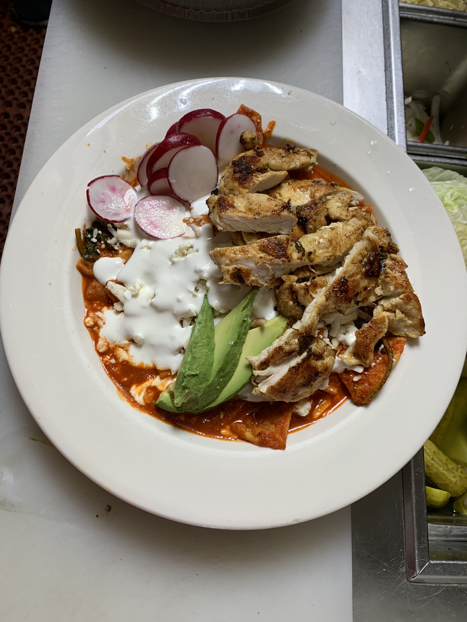 Order Chilaquiles and Eggs Combo food online from Golden Eagle II store, Bronx on bringmethat.com