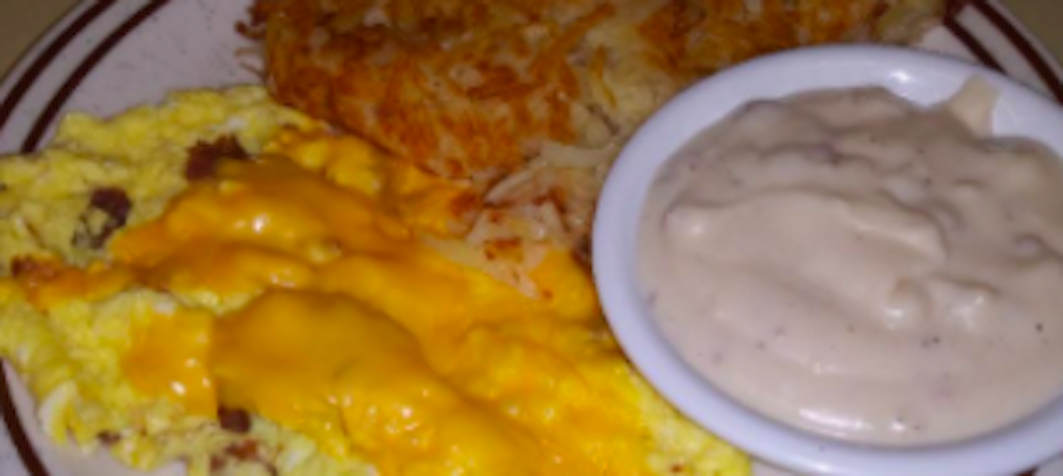 Order Bacon Scrambler food online from Amber Restaurant store, Knoxville on bringmethat.com