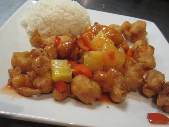 Order Sweet and Sour Bowl food online from Mei Mei's Kitchen store, Sunset Valley on bringmethat.com