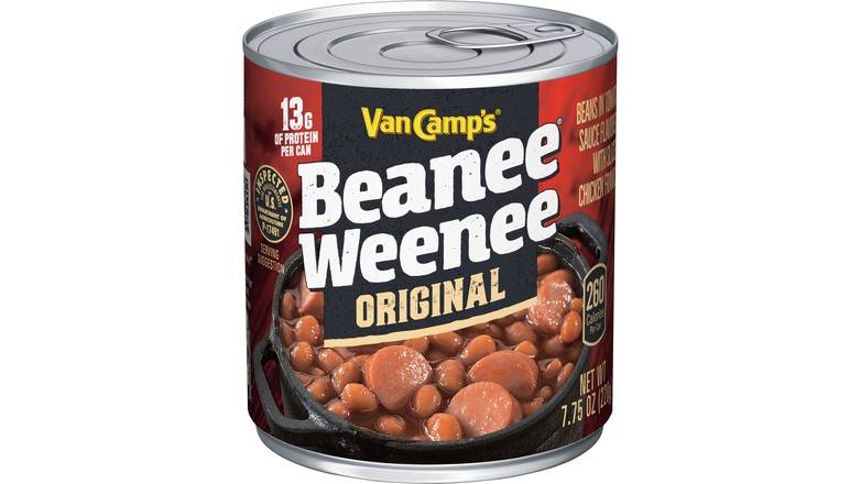 Order Van Camp'S Beanee Weenee Original 7.75 oz food online from Valero Food Mart store, Murrayville on bringmethat.com
