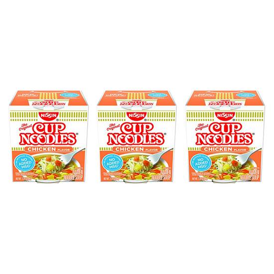 Order Nissin Cup Noodles Chicken Flavor Ramen Noodle Soup Bundle food online from Everyday Needs By Gopuff store, Dayton on bringmethat.com