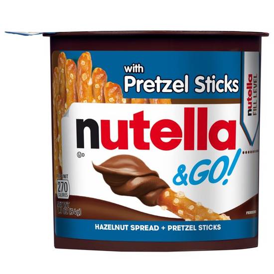 Order Nutella And Go Snack Packs, Chocolate Hazelnut Spread With Pretzel Sticks food online from Exxon Food Mart store, Port Huron on bringmethat.com