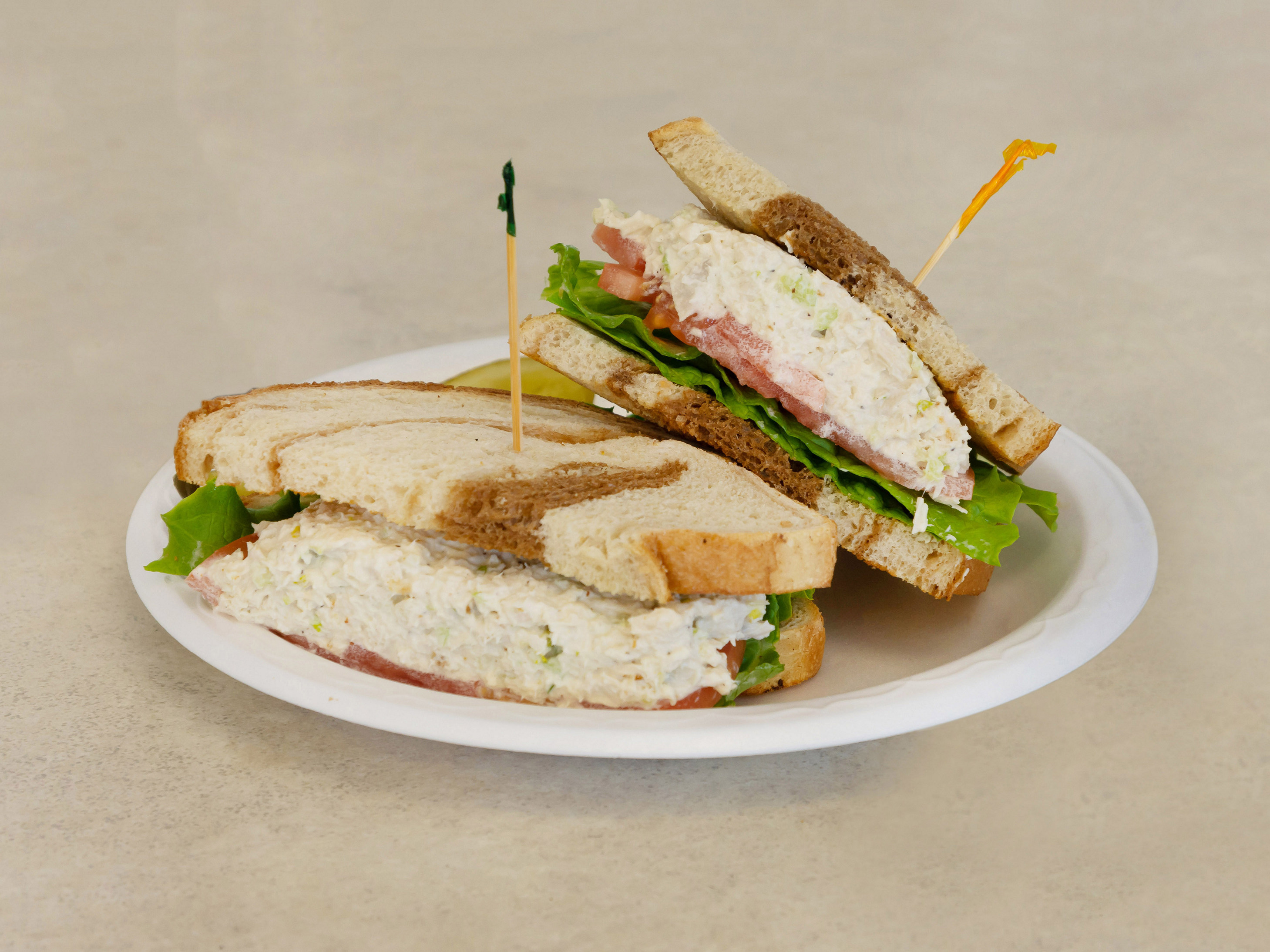 Order 25. Chicken Salad Sandwich food online from Padow Hams & Deli store, Midlothian on bringmethat.com