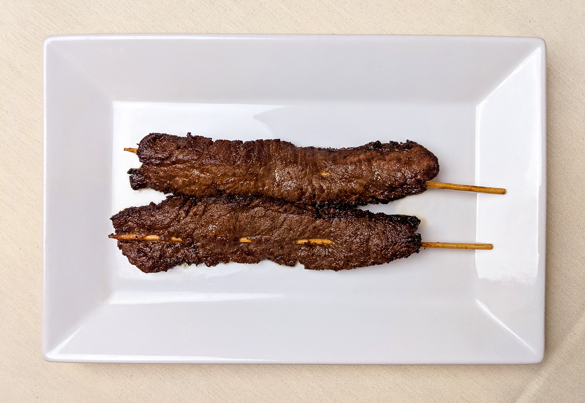 Order Beef Skewer (1pc) food online from Evergreen on 38th Street store, New York on bringmethat.com