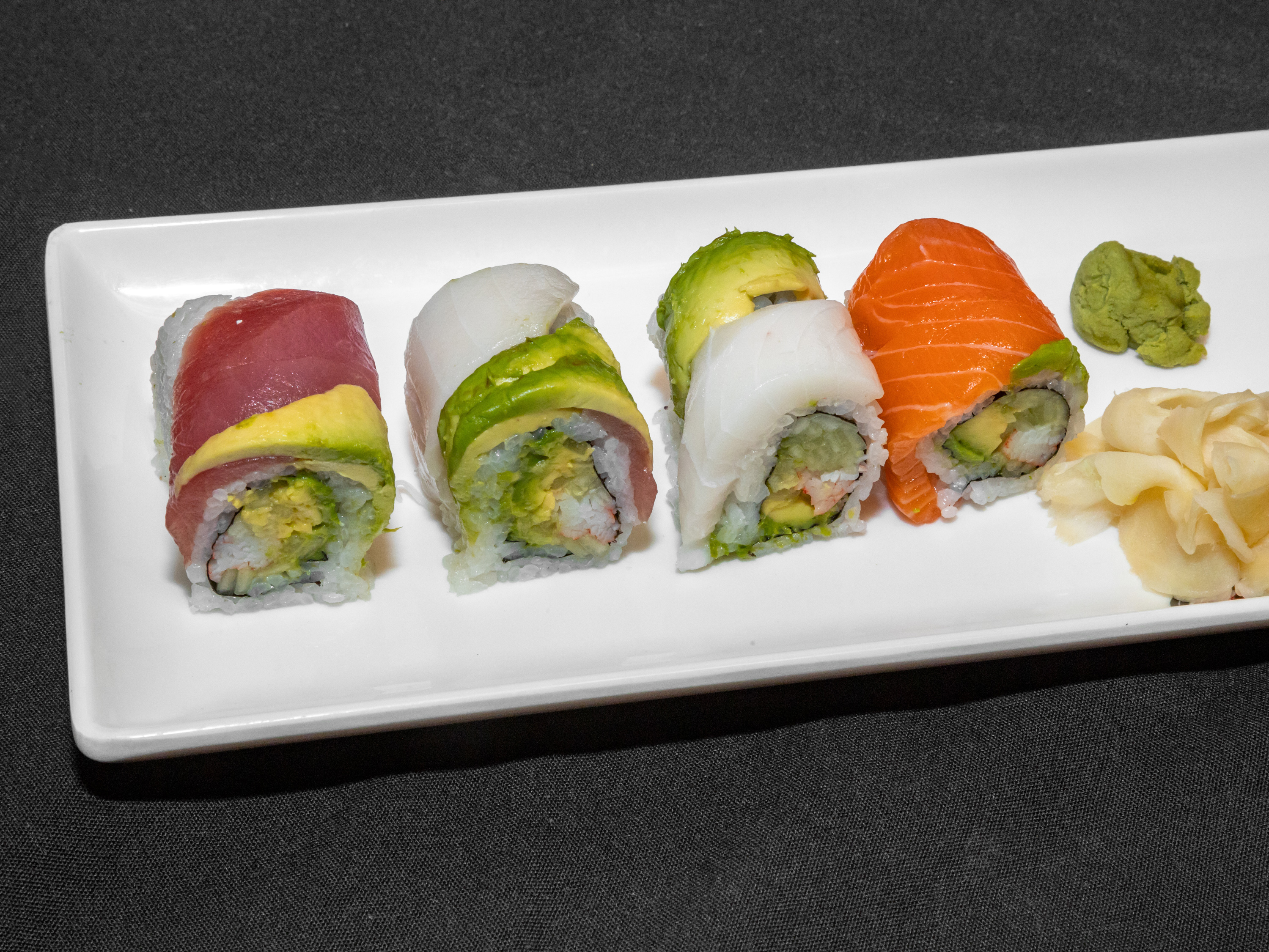 Order Rainbow Roll food online from Wu House store, Mokena on bringmethat.com