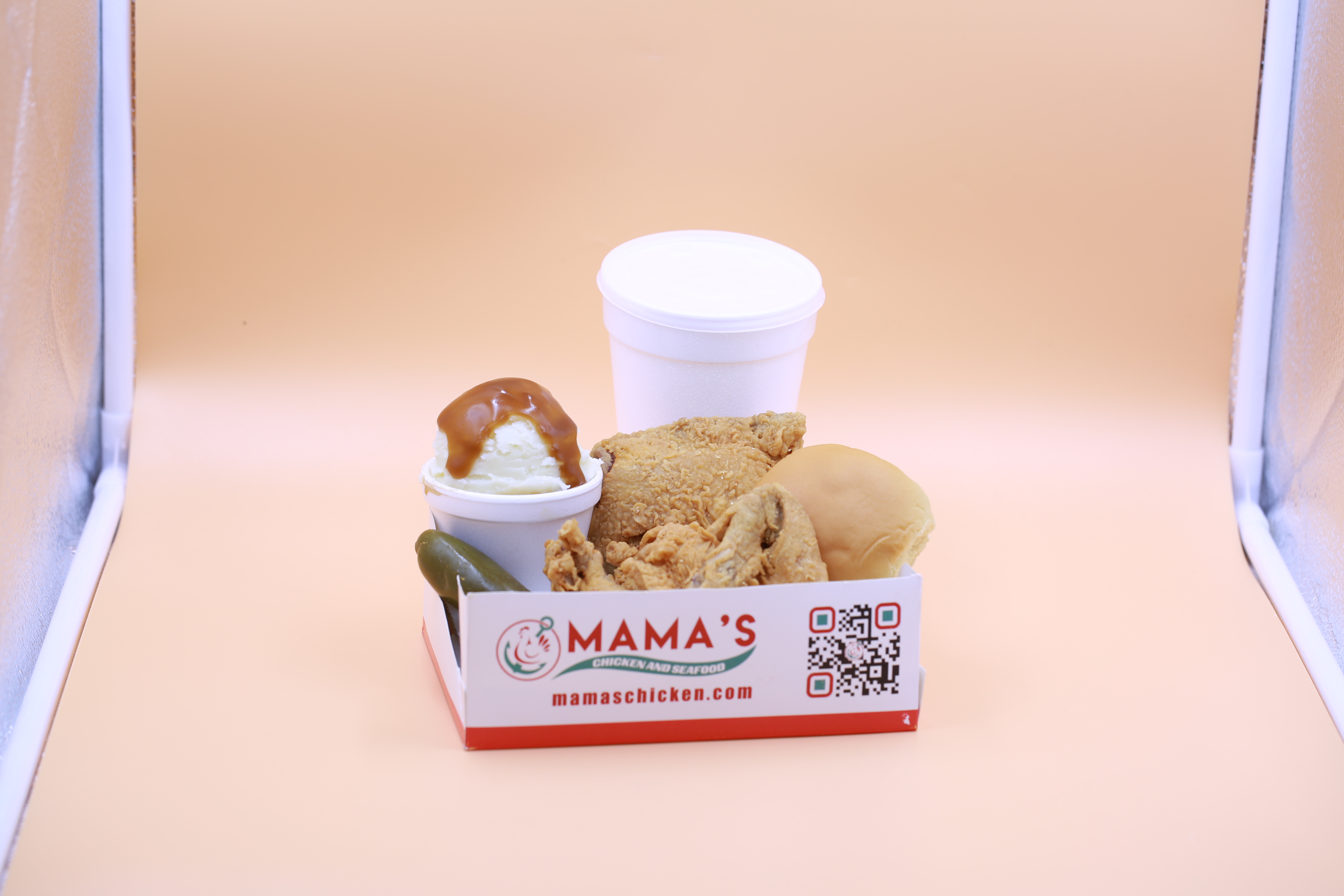 Order 2. Two Piece White Chicken Combo food online from Mama Chicken & Seafood store, Tucker on bringmethat.com