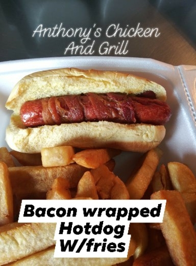 Order Bacon Hot Dog food online from Anthony's Chicken & Grill store, Hightstown on bringmethat.com