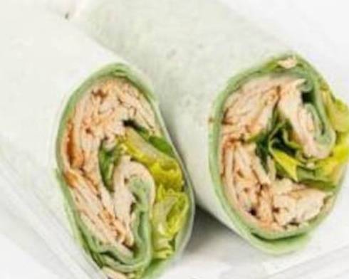 Order Caesar Chicken Wrap food online from Fialkoff Kosher Pizza store, Lawrence on bringmethat.com
