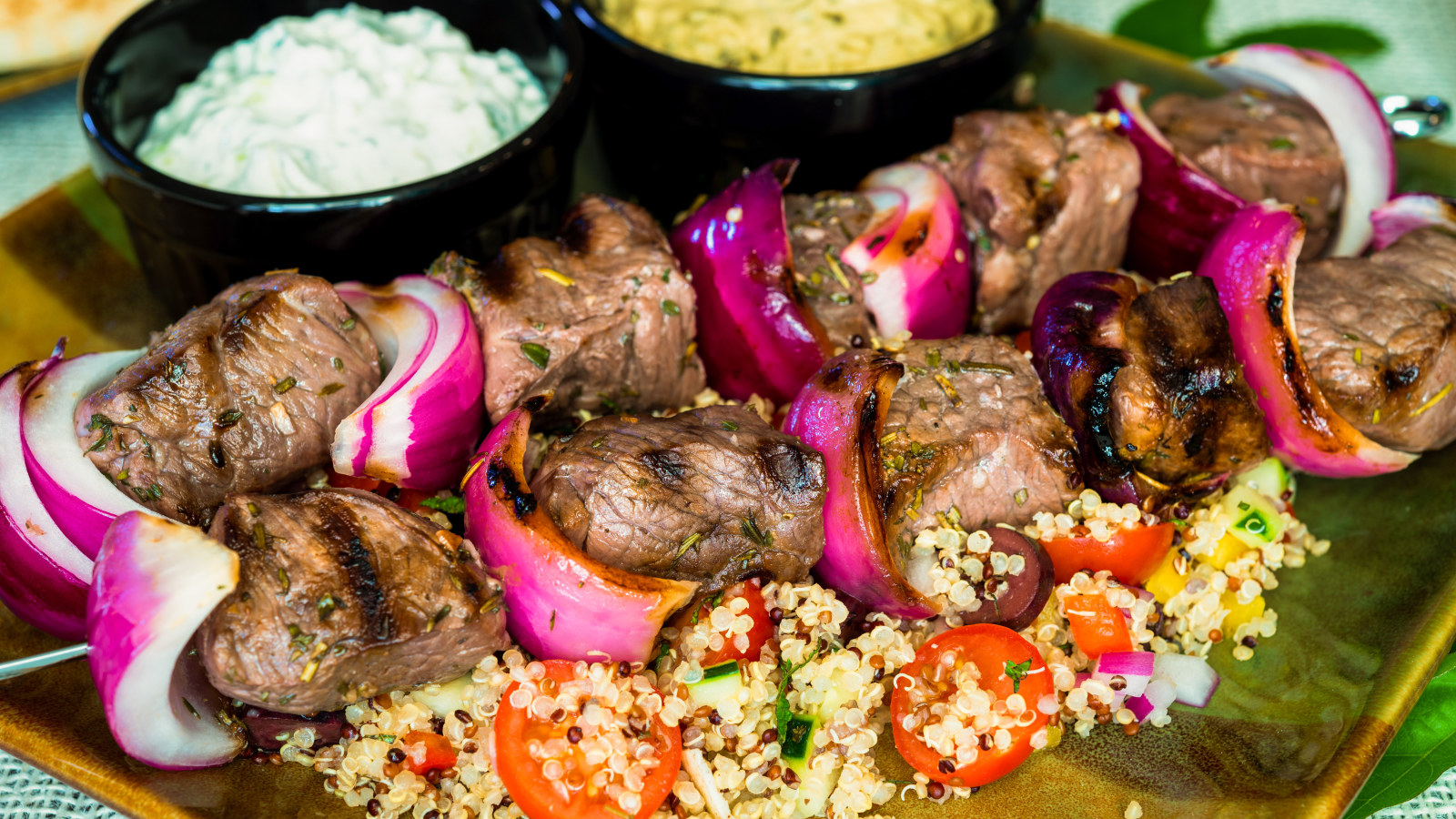 Order Lamb Kabobs food online from Gaters store, Fremont on bringmethat.com