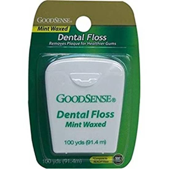 Order Good Sense Dental Floss - Waxed Mint food online from IV Deli Mart store, Goleta on bringmethat.com