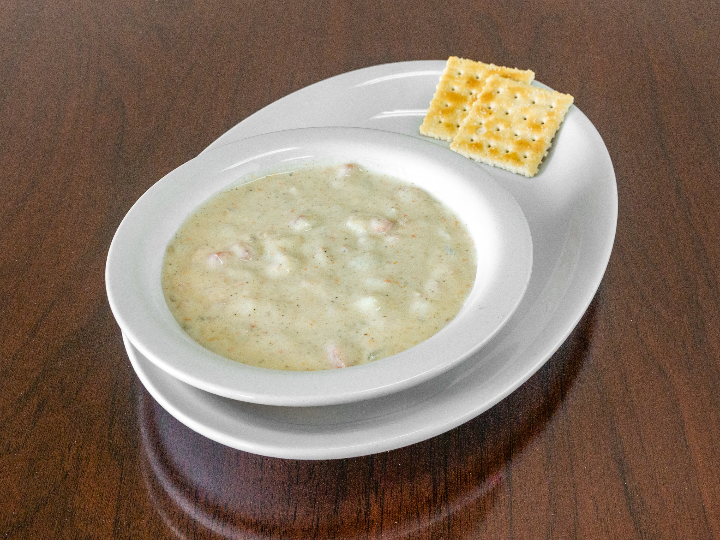 Order Clam Chowder  food online from Robbie Sandwiches store, Capitola on bringmethat.com