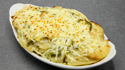Order Jalapeno Scallop Potatoes food online from Mitchell's Steakhouse store, Columbus on bringmethat.com