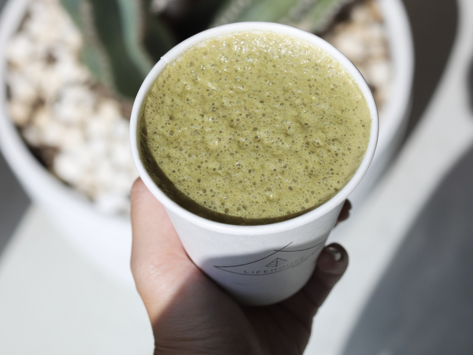 Order Wheatgrass Matcha Latte food online from Lifehouse Tonics + Elixirs store, Los Angeles on bringmethat.com