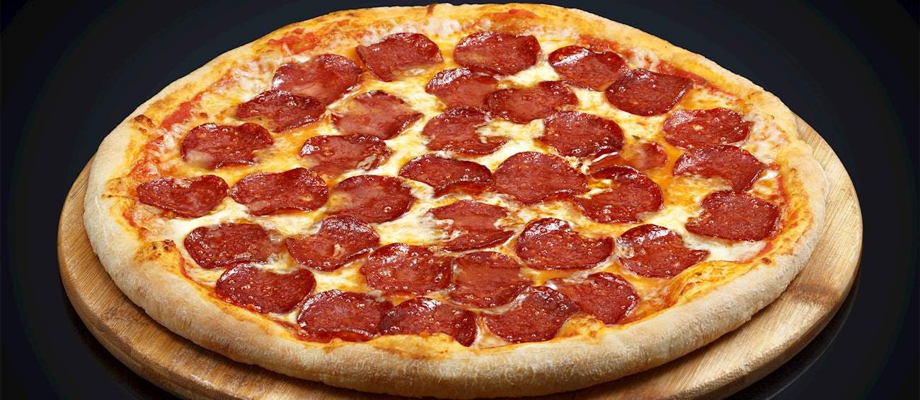 Order Triple Pepperoni Pizza - Personal 7'' (4 Slices) food online from Central Coast Pizza store, Los Osos on bringmethat.com