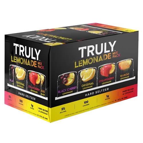 Order Truly Seltzer Lemonade Variety Pack - 12 oz Cans/12 Pack food online from Bottle Shop & Spirits store, Los Alamitos on bringmethat.com