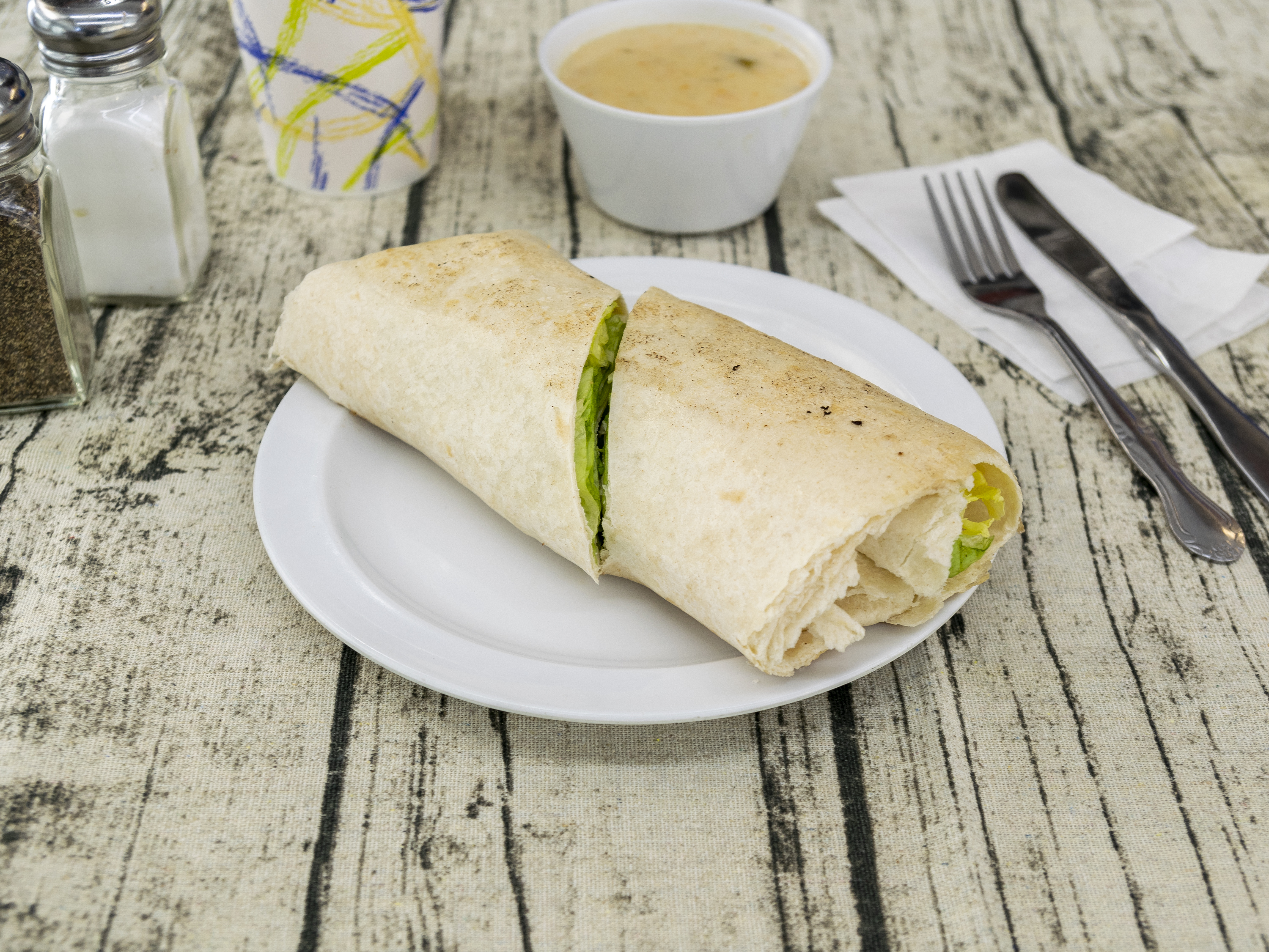 Order Grilled Chicken Wrap food online from White Rose System store, Roselle on bringmethat.com