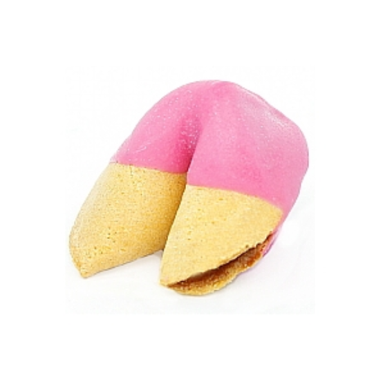 Order Medium Pink Chocolate Covered Fortune Cookies food online from Fancy Fortune Cookies store, Indianapolis on bringmethat.com