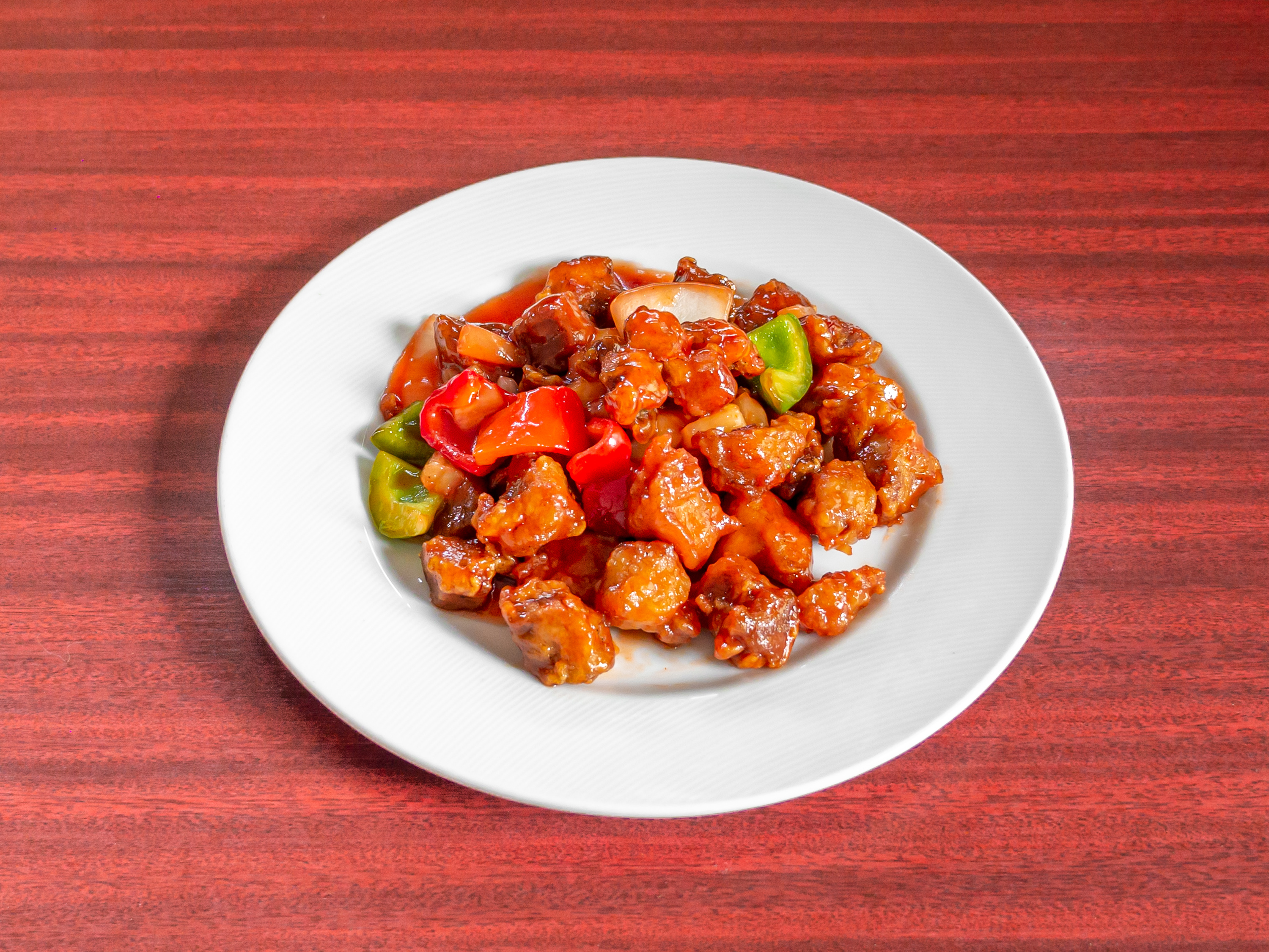 Order Sweet and Sour Pork food online from Woks On Express Tien Fu 2 store, Sunnyvale on bringmethat.com
