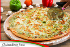 Order The Pesto Chicken Pizza Small 10" food online from Ameci Pizza & Pasta store, Santa Paula on bringmethat.com