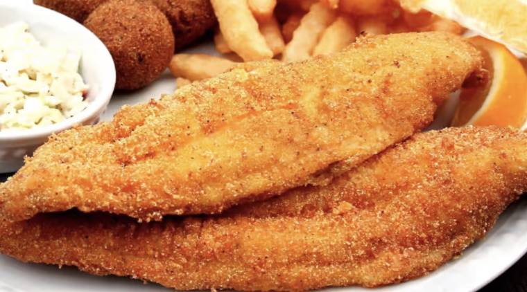 Order Fried Tilapia Basket (4 pcs) food online from Red Hook Cajun Seafood & Bar store, Southaven on bringmethat.com
