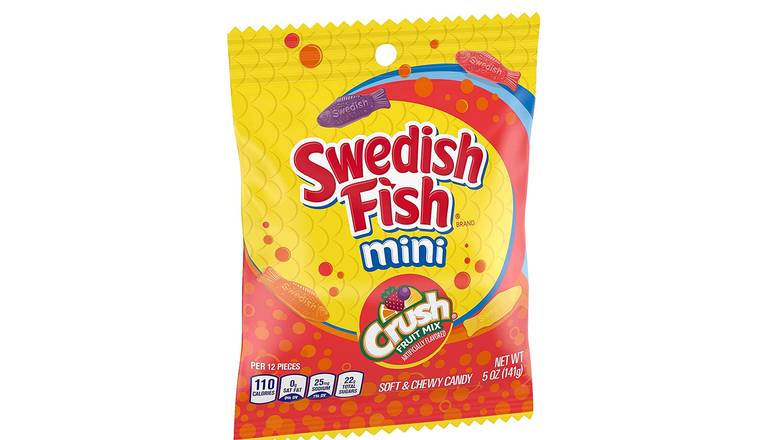 Order Swedish Fish Mini Crush food online from Route 7 Food Mart store, Norwalk on bringmethat.com
