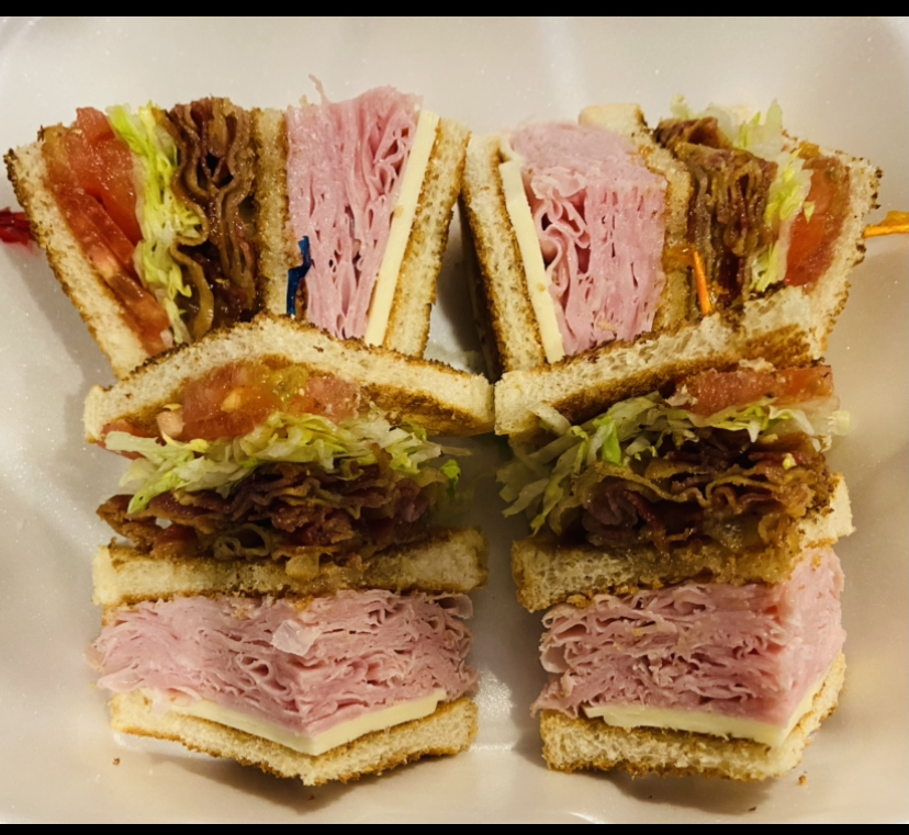 Order Ham and Cheese Club Sandwich food online from Mipal Deli store, Philadelphia on bringmethat.com